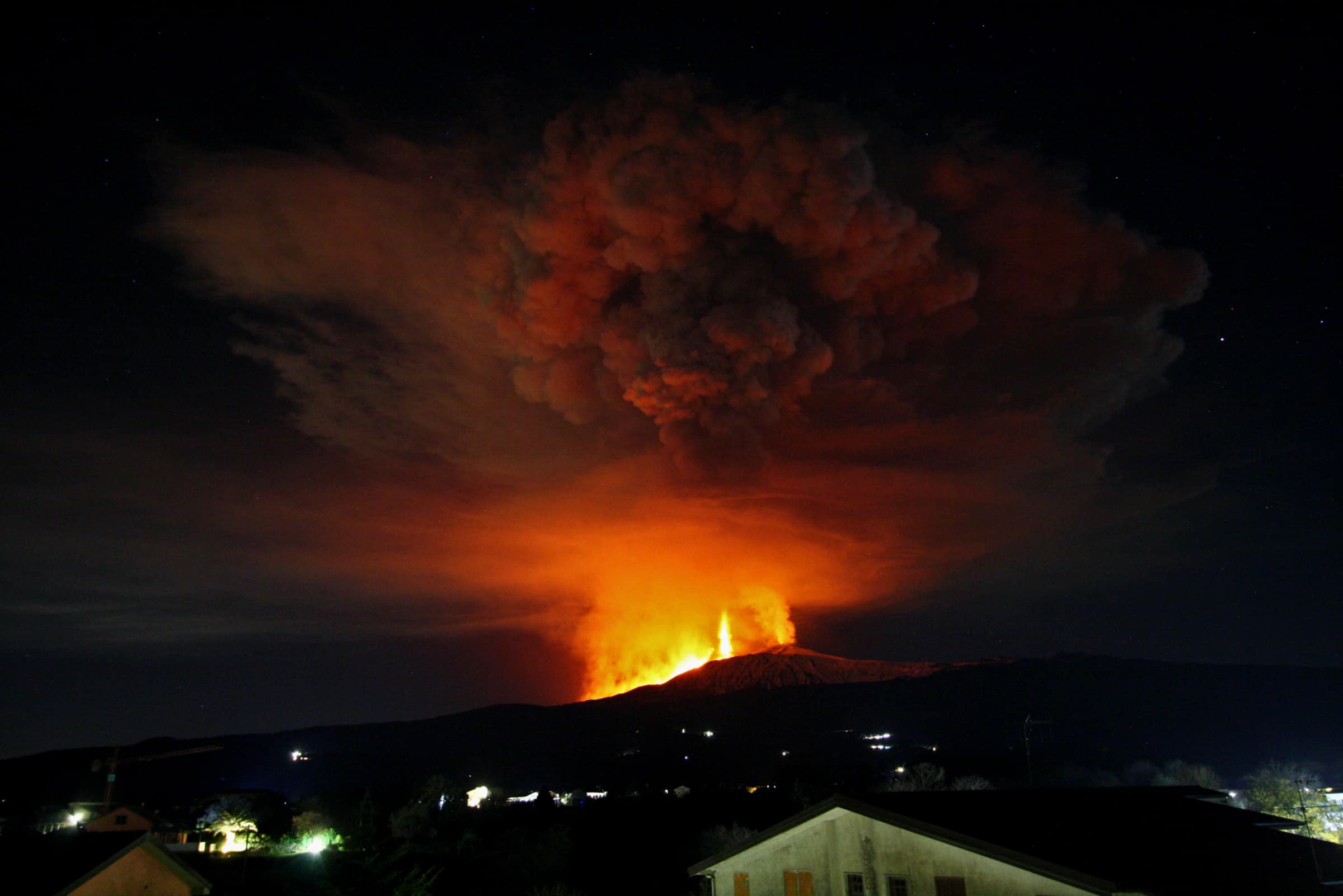 eruzione etna 21 02 2021