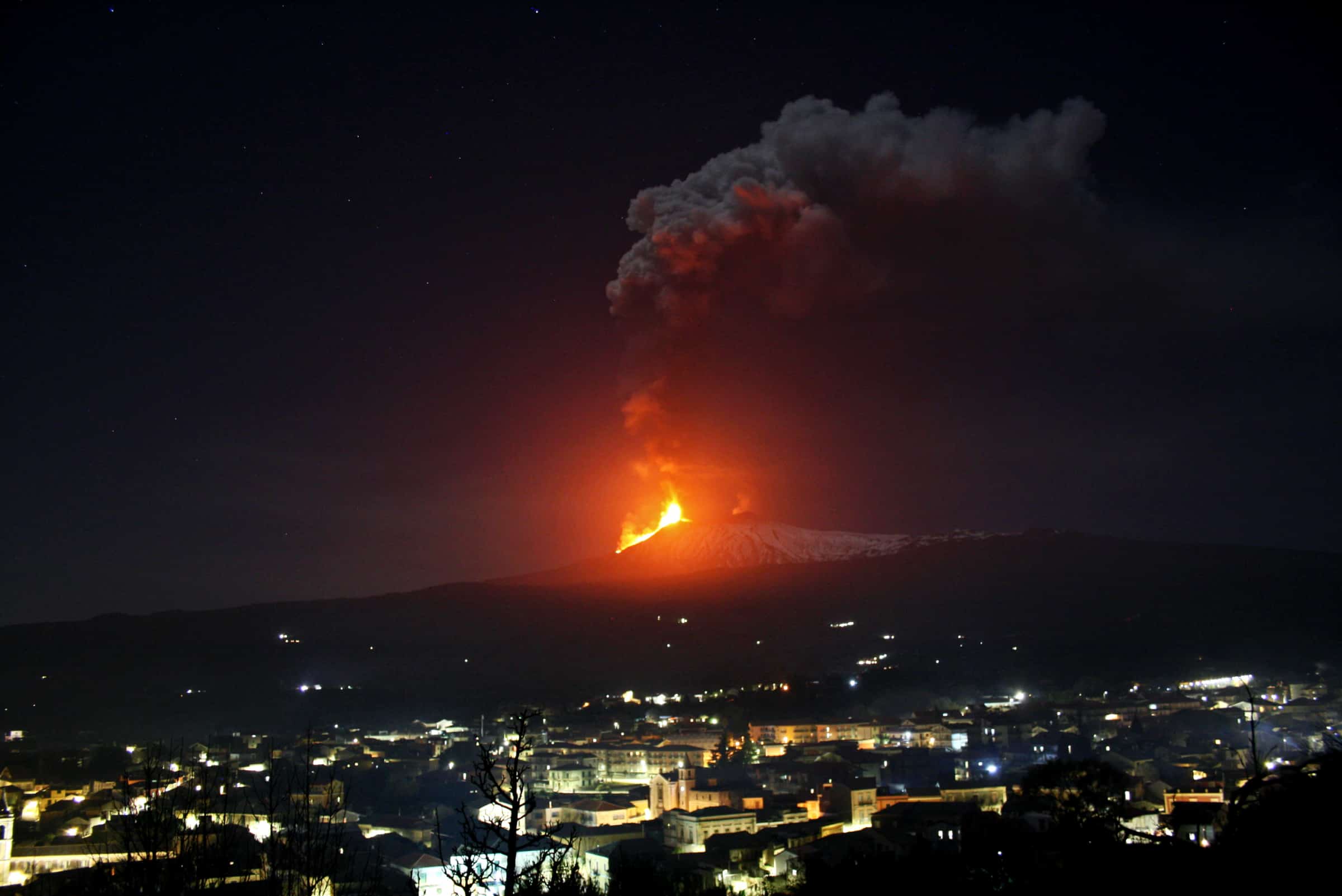 eruzione etna 24 02 2021