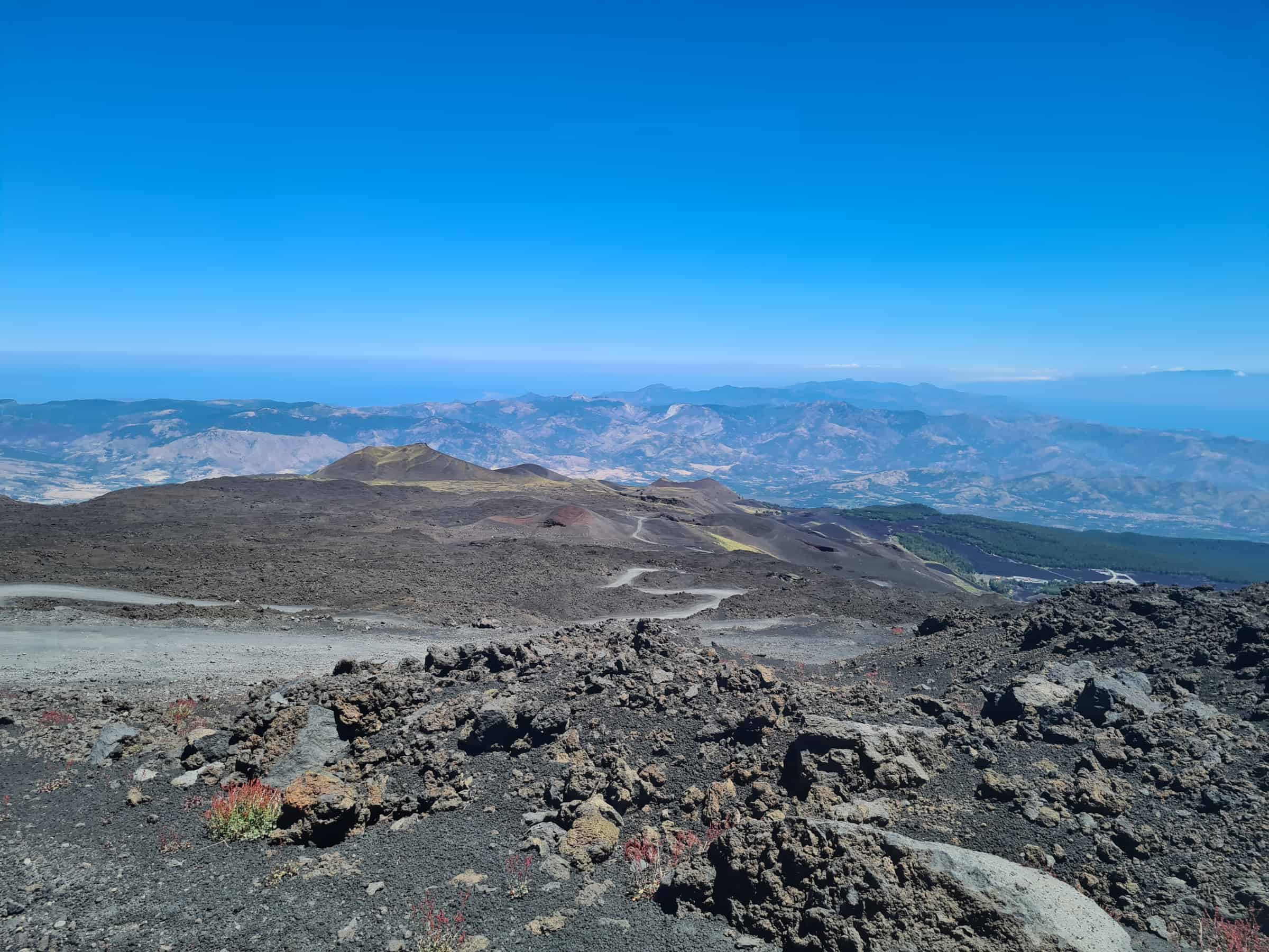 Strada per salire all'osservatorio Etna