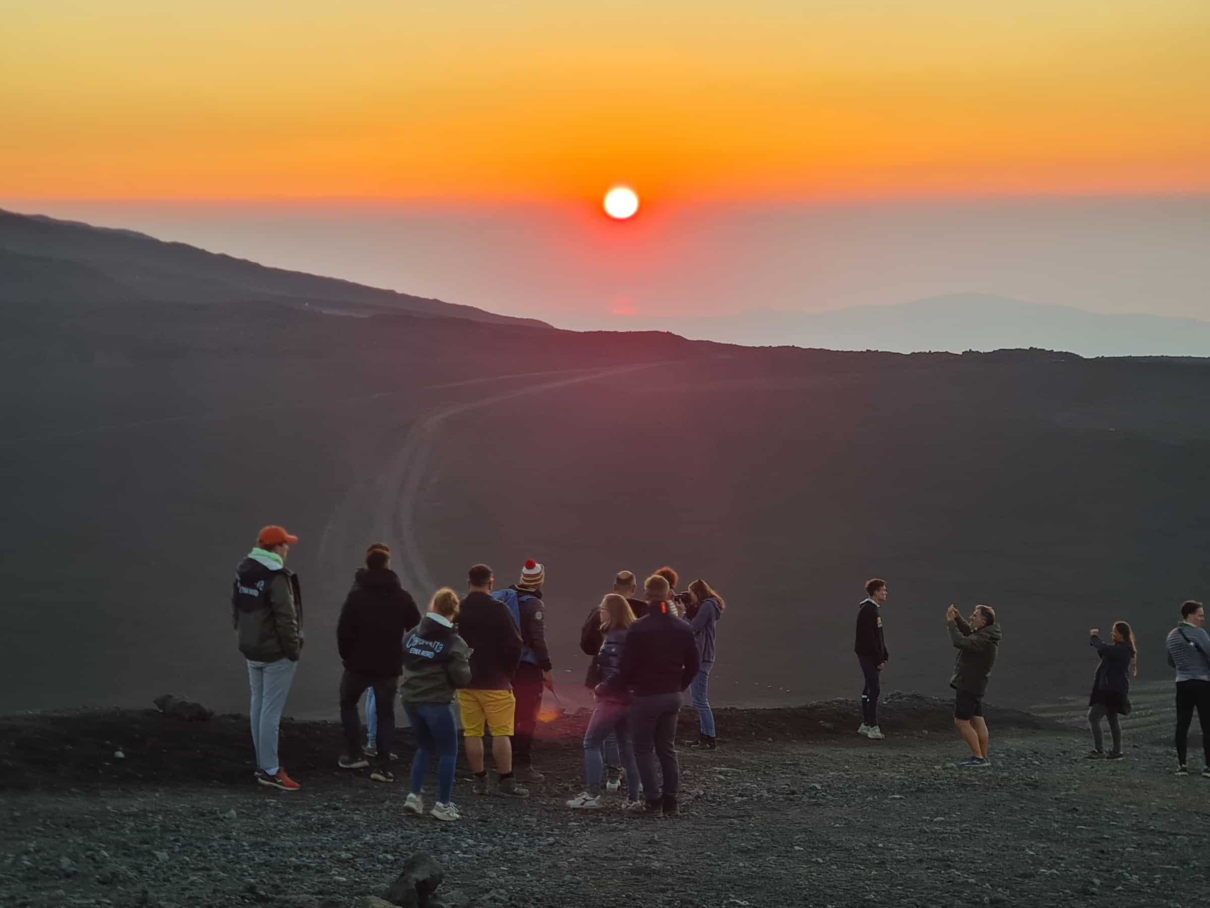 Tramonto Etna sunset 2900m
