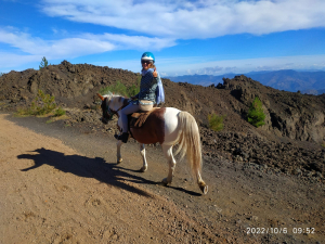 Passeggiata a cavallo Etna Nord lava