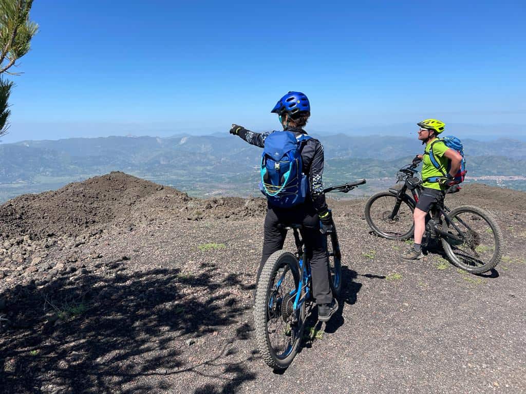 Etna bike tour vista