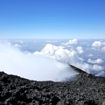 Sopra le nuvole vulcano Etna