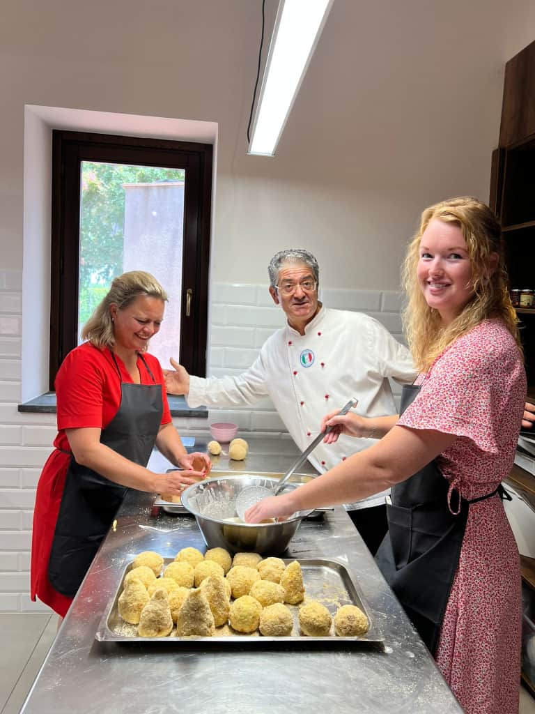 Cooking Class Taormina Sicilia Arancini