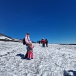 Camminare sulla neve escursione Etna Sud