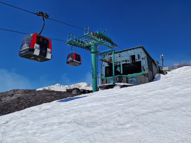 station d'arrivée du téléphérique de l'Etna