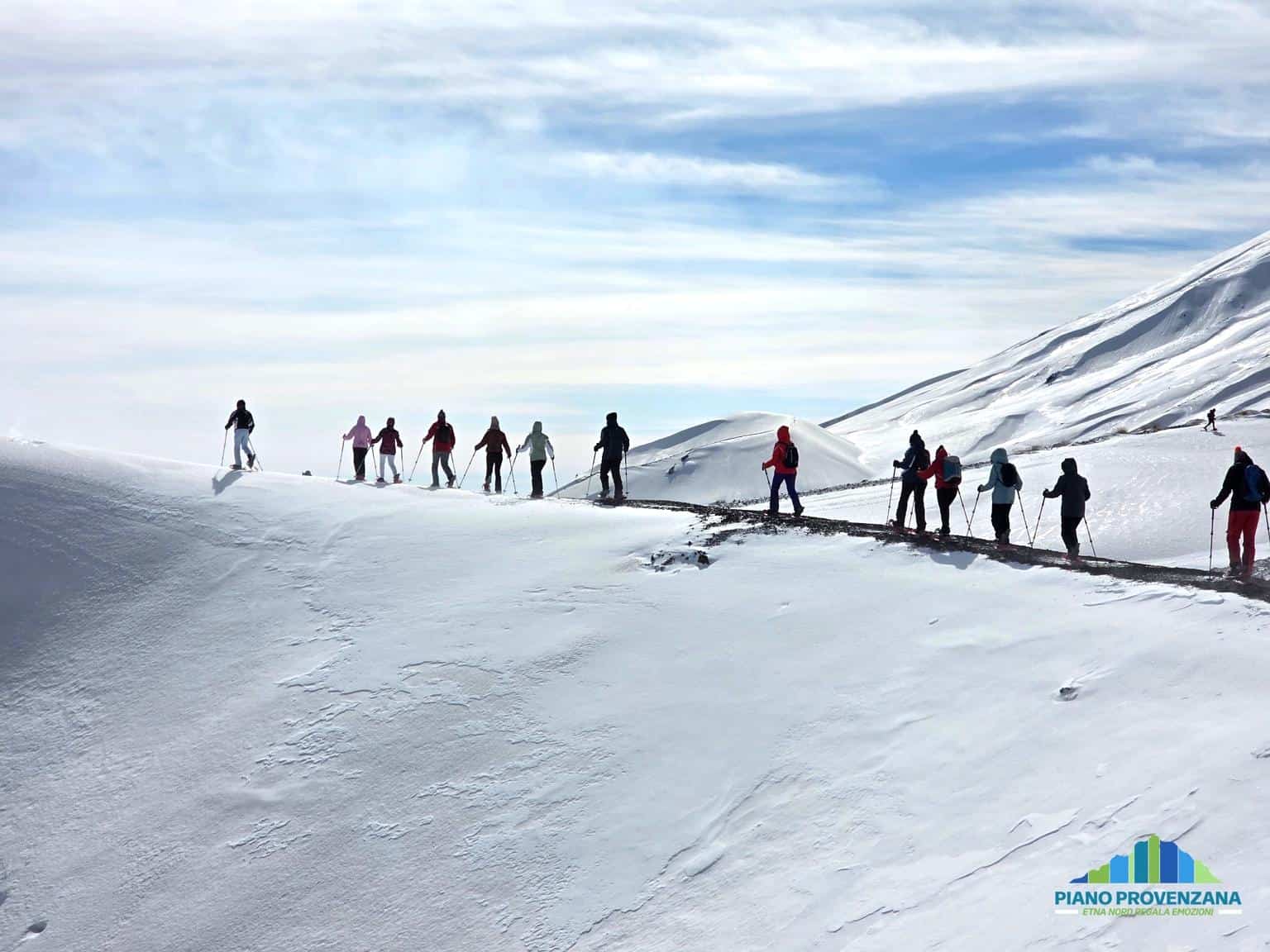Ciaspolata Etna crateri del 2002