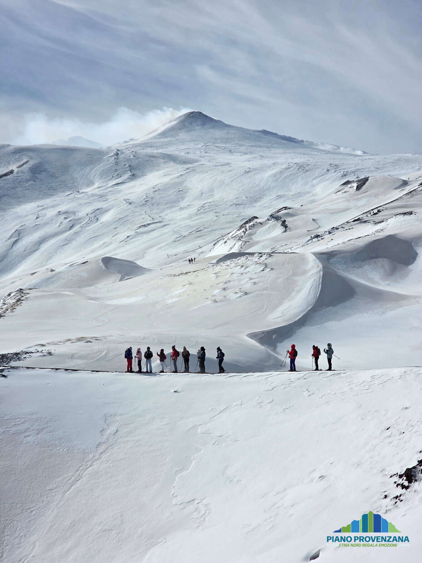 etna vulcano ciaspolata crateri neve